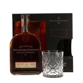 Woodford Reserve Bourbon mit Kristallglas-Tumbler (B-Ware) 